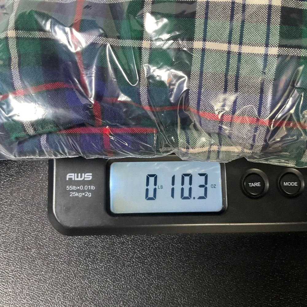 J.Crew Oxford Shirt Mens Sz L Green Cotton Slim Fit Tartan Plaid Button Down - Picture 8 of 8